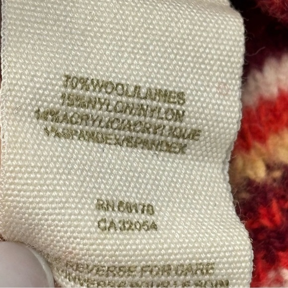 FREE PEOPLE Women’s Red Orange Knit Empire Waist Sweater Dress Wool Blend Size M - Picture 7 of 8